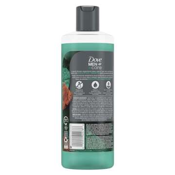 Dove Men+Care Body Wash Eucalyptus + Cedar Oil 4 Count to Rebuild Skin in the Shower with Plant-Base...