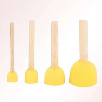 Creative 4Pcs Round Stencil Sponge Paint Brushes Set