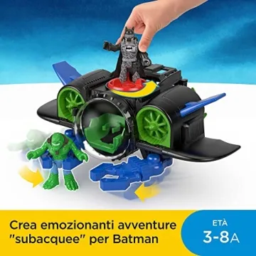 Fisher-Price Imaginext DC Batsub Set for Kids 3-8