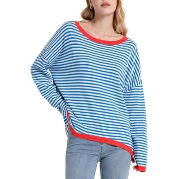 NARURAL Women's Lightweight Cotton Sweater for All Seasons