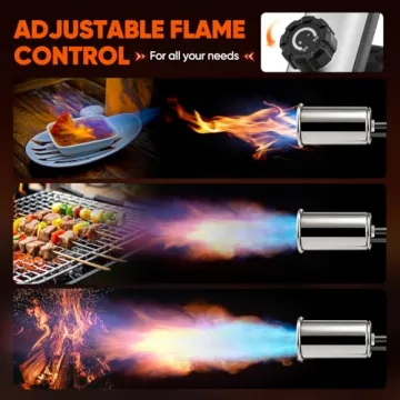 Sakerplus Propane Torch - 3272°F Adjustable Flame Tool