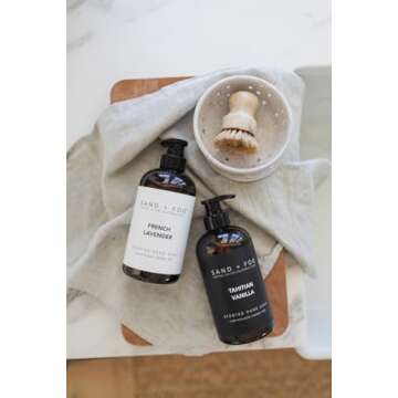 Sand + Fog Tahitian Vanilla- Scented Liquid Hand Soap - Moisturizing Hand Soap - Made with Aloe - Paraben Free - 15.7 oz