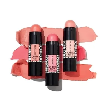 Catrice | Cheek Flirt Face Stick | Highly Pigmented, Creamy Blush Stick | Eyes, Cheeks, & Lip Tint | Free From Gluten & Parabens | Vegan & Cruelty Free (030 | Rock'n'Rose)