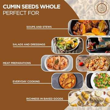 Pride of India – Cumin Seed Whole – Gourmet Indian Spice – Excellent for Culinary Uses – Fresh and Quality Seeds – Adds Flavor & Aroma - Easy to Store – 8 oz. Medium Dual Sifter Bottle