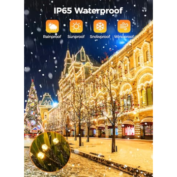 Minetom Solar String Lights 40FT with 8 Lighting Modes