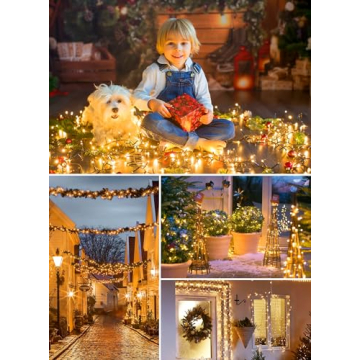 Minetom Solar String Lights 40FT with 8 Lighting Modes