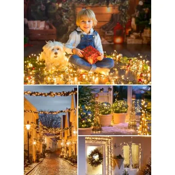 Minetom Solar String Lights 40FT with 8 Lighting Modes