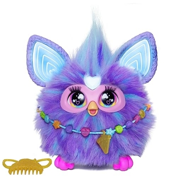 Furby Purple Interactive Plush Toy with 15 Fashion Accessories