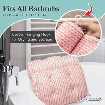 Lady McBath Bath Pillow - Luxury Support for Relaxation