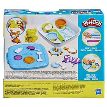 Play-Doh Create ‘n Go Pets Playset, 4 Colors & Storage Container, Animal Toy Sets, Easter Basket Stuffers, Preschool Toys, Kids Arts & Crafts, Ages 3+