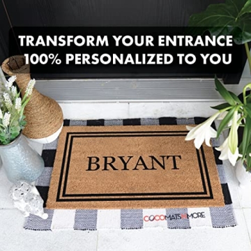 Personalized Coir Door Mat - Elegant & Functional