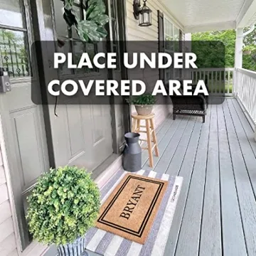 Personalized Coir Door Mat - Elegant & Functional
