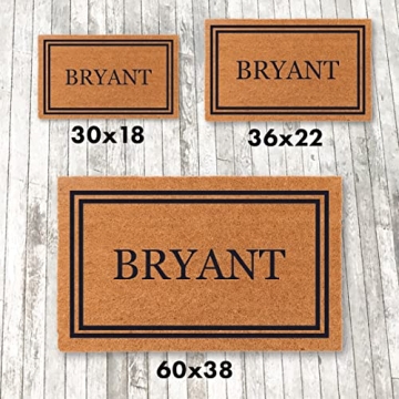 Personalized Coir Door Mat - Elegant & Functional