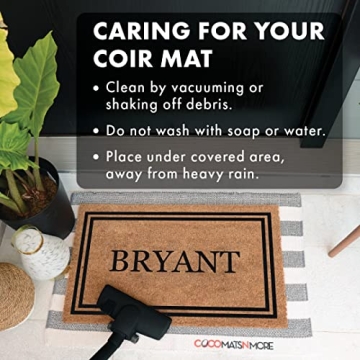 Personalized Coir Door Mat - Elegant & Functional