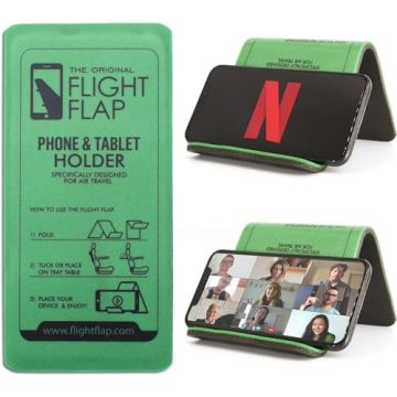 Flight Flap Airplane Phone Holder, Foldable Cell Phone Stand Holder – Flexible Tablet and Phone Ho...