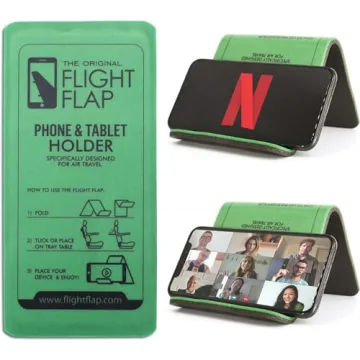 Flight Flap Airplane Phone Holder, Foldable Cell Phone Stand Holder – Flexible Tablet and Phone Ho...