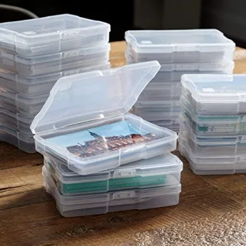 IRIS Clear Photo and Craft Storage Cases Set of 10