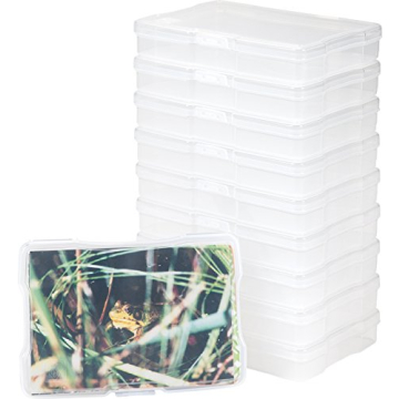 IRIS Clear Photo and Craft Storage Cases Set of 10