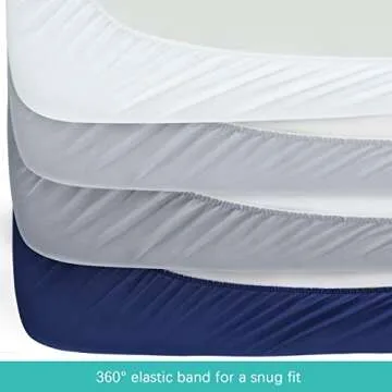 Soft Fitted Crib Sheets 4 Pack - Gentle Microfiber Baby Bedding