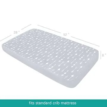 Soft Fitted Crib Sheets 4 Pack - Gentle Microfiber Baby Bedding
