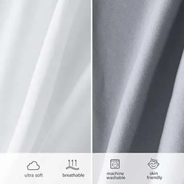 Soft Fitted Crib Sheets 4 Pack - Gentle Microfiber Baby Bedding