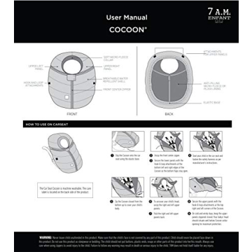 7AM Infant Car Seat Cover - Water-Repellent, Universal Fit