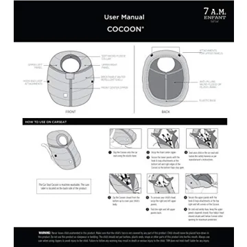 7AM Infant Car Seat Cover - Water-Repellent, Universal Fit