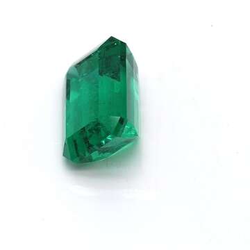 6.34 Carat Loose Natural Emerald, Viv Green Color, EM Shape, GRS Certified (2022-087068), Real Emerald, Natural Stones For Jewelry Making, Loose Gemstones, Precious Stones, Gift For Her Rare Gift