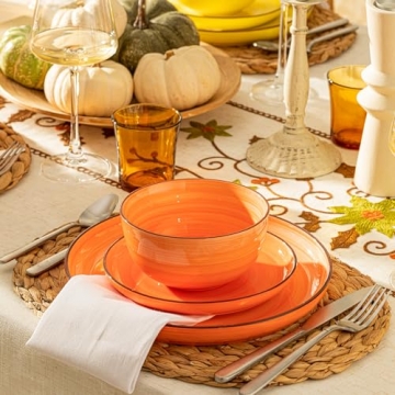 Sweese 18-Piece Dinnerware Set - Durable & Stylish Dinner Plates