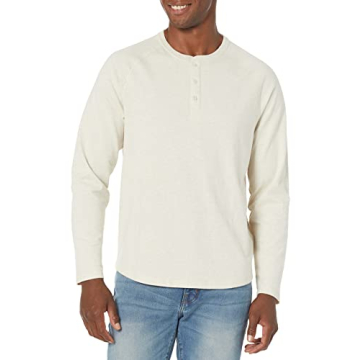 Amazon Essentials Men's Long Sleeve Henley - Soft, Durable & Stylish