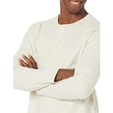 Amazon Essentials Men's Long Sleeve Henley - Comfort & Style