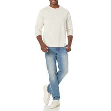 Amazon Essentials Men's Long Sleeve Henley - Comfort & Style