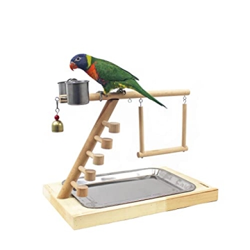 GUANLANT Bird Play Stand for Conures Budgies Ideal Play Gym