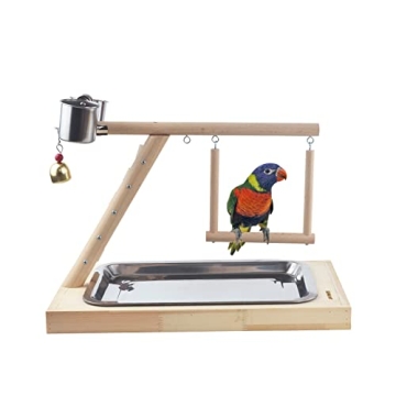 GUANLANT Bird Play Stand for Conures Budgies Ideal Play Gym