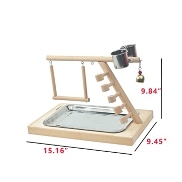 GUANLANT Bird Play Stand for Conures Budgies Ideal Play Gym