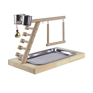 GUANLANT Bird Play Stand for Conures Budgies Ideal Play Gym