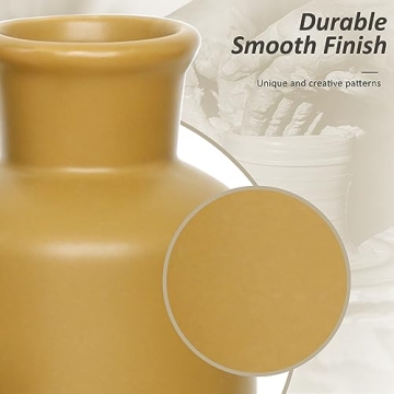 Eyamumo Ceramic Vase Set of 3 for Home Decor Accents