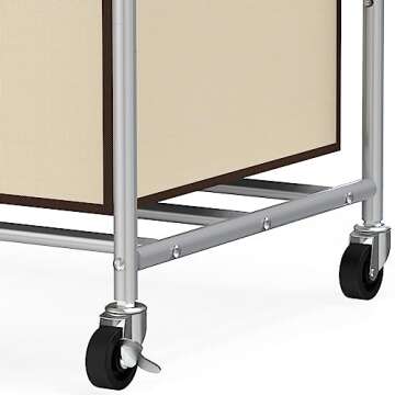 DecoBrothers Heavy Duty 3-Bag Laundry Sorter Cart