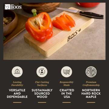John Boos Block 10x5 Reversible Wood Cutting Board