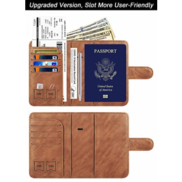 Passport Wallet with AirTag Holder for Stylish Travelers