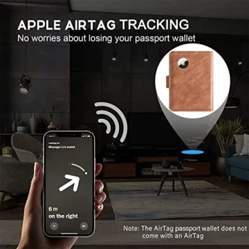 Passport Wallet with AirTag Holder for Stylish Travelers