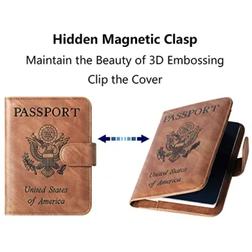 Passport Wallet with AirTag Holder for Stylish Travelers