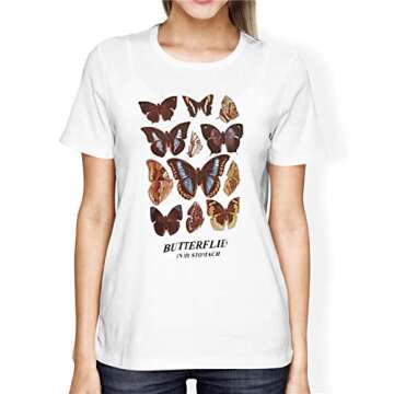 Meladyan Women’s Oversize Graphic Printed Loose Tee Short Sleeve Round Neck Loose Tshirt Tops Whit...