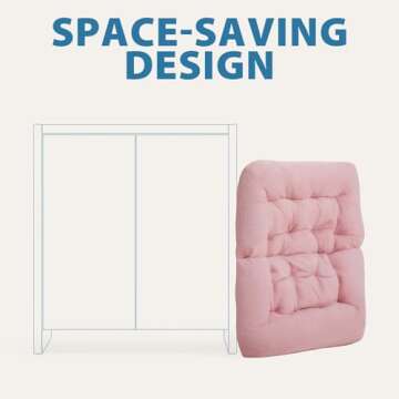 OAKHAM Comfy Folding Lounge Chair in Soft Faux Fur