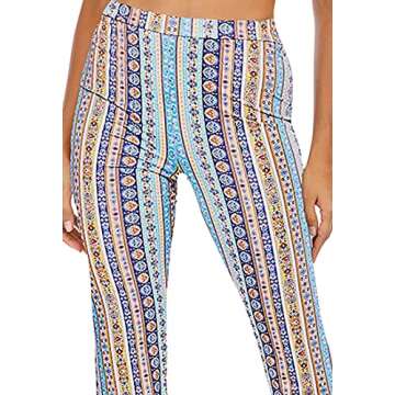 Boho High Waist Stretchy Bell Bottom Pants for Women