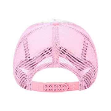 SeanAshby Yellow Smile Adjustable Trucker Cap for Women