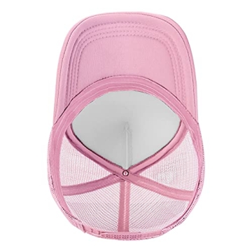 SeanAshby Yellow Smile Adjustable Trucker Cap for Women