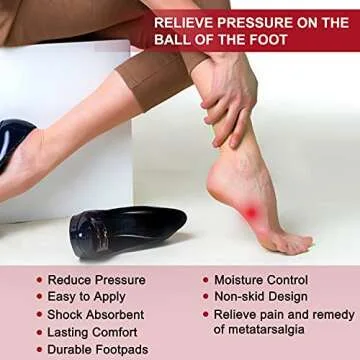 Comfortable Gel Shoe Inserts for Pain Relief in Heels