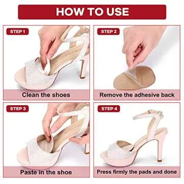 Comfortable Gel Shoe Inserts for Pain Relief in Heels