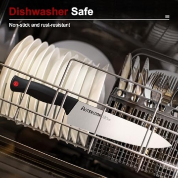 Astercook 15-Piece Stainless Steel Kitchen Knife Set